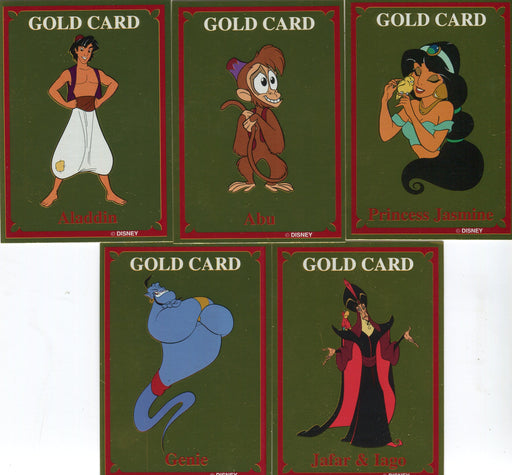 Aladdin Disney Movie Gold Chase Card Set (5) Dynamic Marketing Australia - TvMovieCards.com