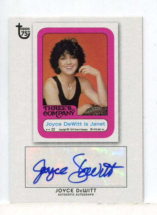 Topps 75th Anniversary Three's Company Joyce DeWitt Janet Autograph Card - TvMovieCards.com