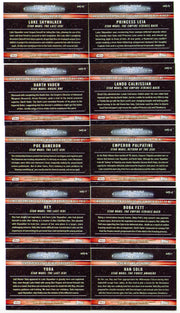2018 Star Wars Galactic Files Memorable Quotes Chase Card Set MQ-1 / MQ-10 - TvMovieCards.com