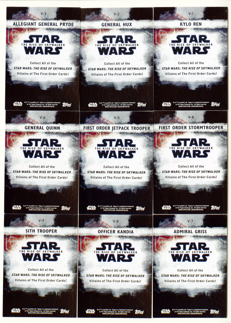 2020 Star Wars The Rise of Skywalker Series 2 Villains of the First Order Card S - TvMovieCards.com