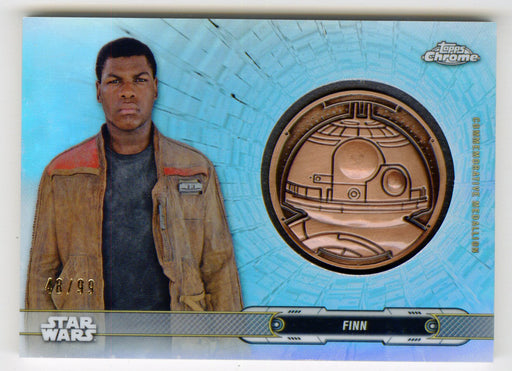 2019 Star Wars Chrome Legacy Blue Finn Droid Medallion DC-BF Card /99 - TvMovieCards.com
