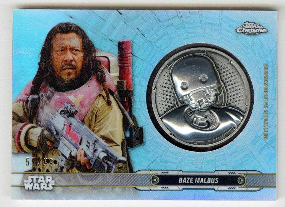 2019 Star Wars Chrome Legacy Blue Baze Malbus Droid Medallion DC-KB Card /99 - TvMovieCards.com