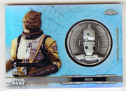 2019 Star Wars Chrome Legacy Blue Bossk Droid Medallion DC-IB Card /99 - TvMovieCards.com