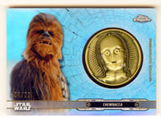 2019 Star Wars Chrome Legacy Blue Chewbacca Droid Medallion DC-CC Card /99 - TvMovieCards.com