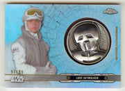 2019 Star Wars Chrome Legacy Blue Luke SkyWalker Droid Medallion DC-2L Card /99 - TvMovieCards.com