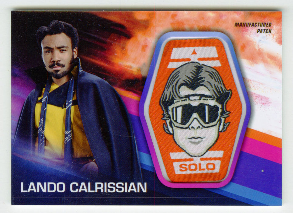 Solo: A Star Wars Story Lando Calrissian Patch Relic Card MP-LCH Topps 2018 - TvMovieCards.com