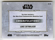 2019 Star Wars Chrome Legacy Orange Luke Skywalker Droid Medallion DC-RL Card 07 - TvMovieCards.com