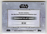 2019 Star Wars Chrome Legacy Green R2D2 Droid Medallion DC-CR Card 04/50 - TvMovieCards.com