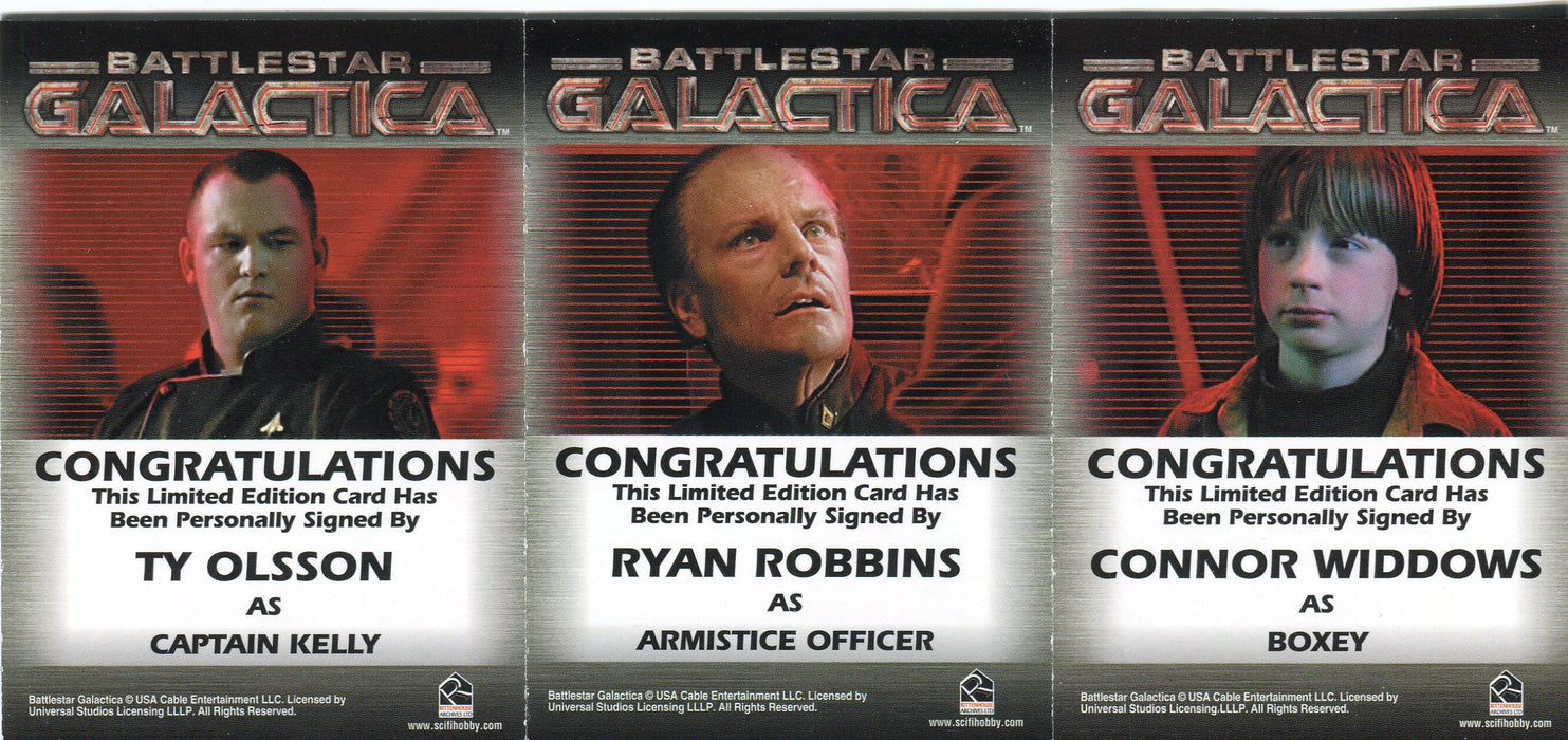 Battlestar Galactica Premiere Edition Autograph Card Set 12 Cards - TvMovieCards.com
