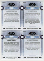 2019 Star Wars Chrome Legacy Base Refractor (4) Card Lot Rey & Han Solo - TvMovieCards.com