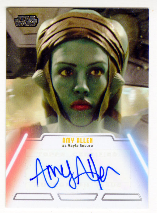 Star Wars Jedi Legacy Amy Allen as Aayla Secura Autograph Card