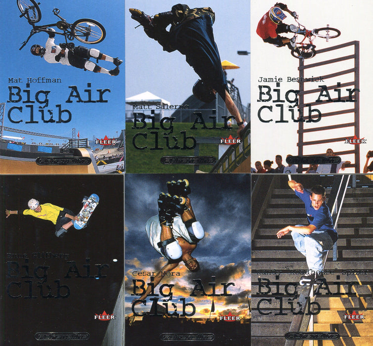 Adrenaline Extreme Sports Big Air Club Chase Card Set 10 Cards Fleer 2000