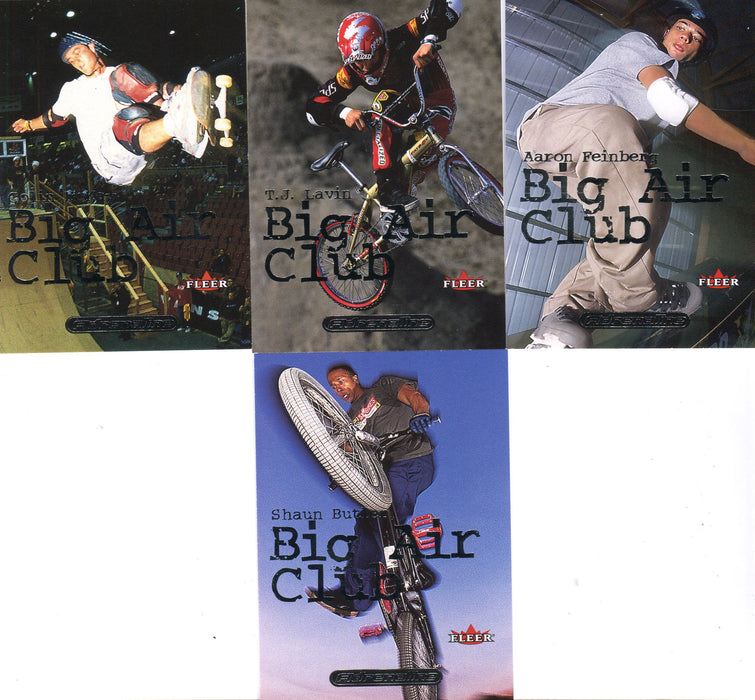 Adrenaline Extreme Sports Big Air Club Chase Card Set 10 Cards Fleer 2000