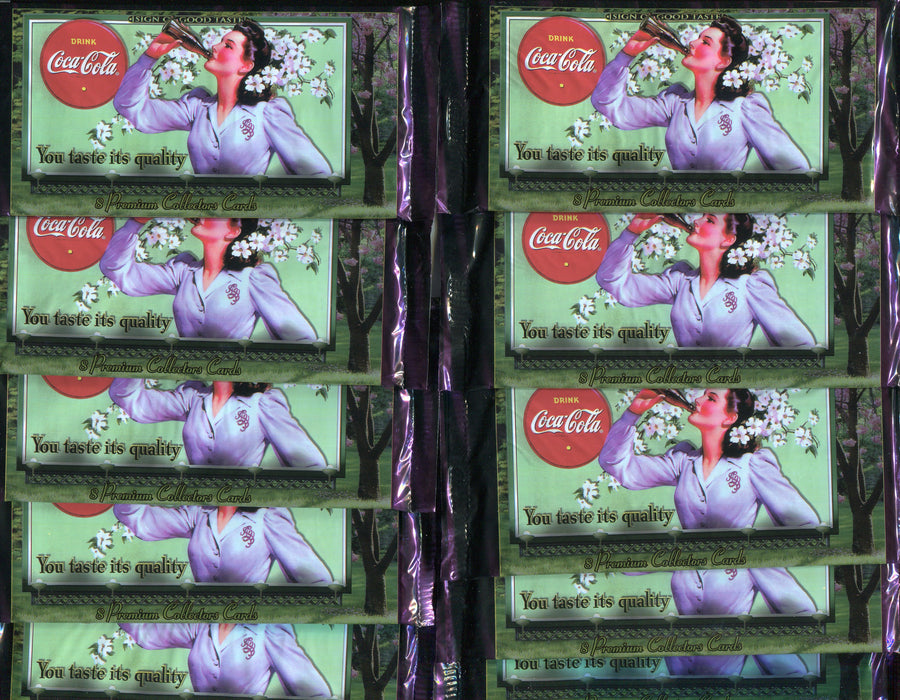 Coca Cola Coke Sign of Good Taste Card Pack Lot 10 Sealed Packs