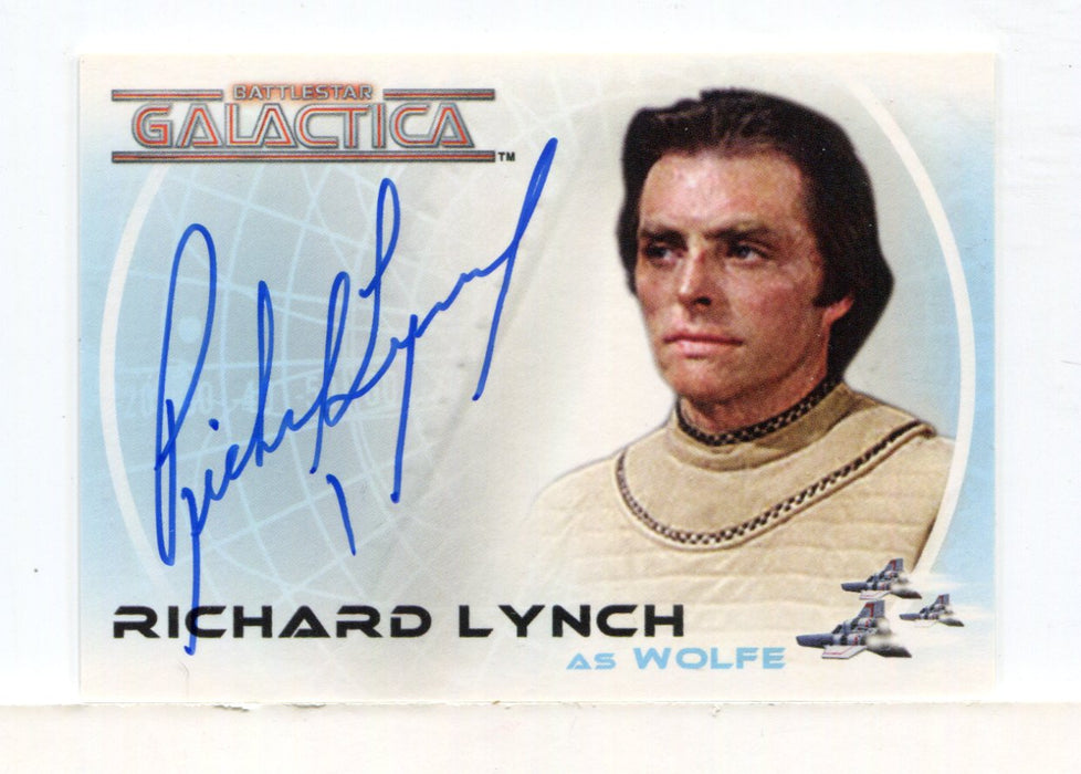 Battlestar Galactica Colonial Warriors Richard Lynch Autograph Card A24