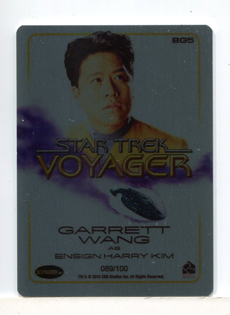 Star Trek Voyager Heroes Villains Harry Kim Gold Gallery Parallel Chase Card BG5 - TvMovieCards.com