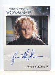 Star Trek Voyager Heroes & Villains Jason Alexander Autograph Card - TvMovieCards.com