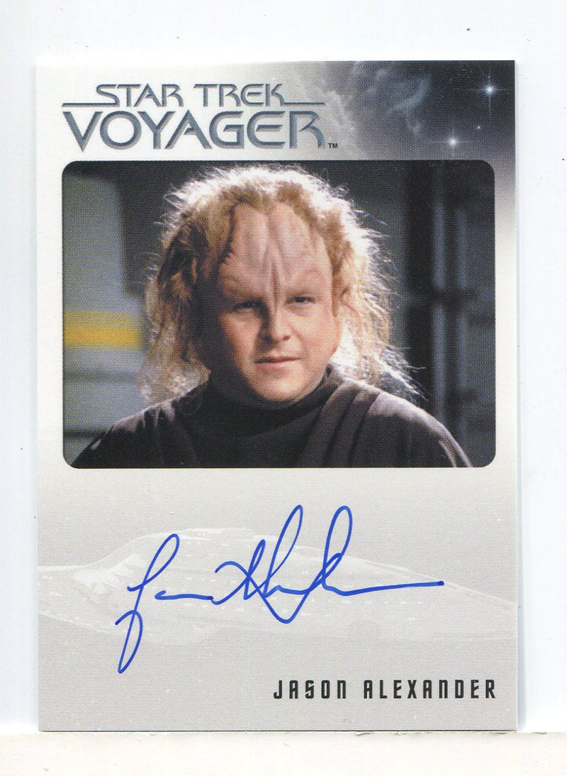 Star Trek Voyager Heroes & Villains Jason Alexander Autograph Card - TvMovieCards.com