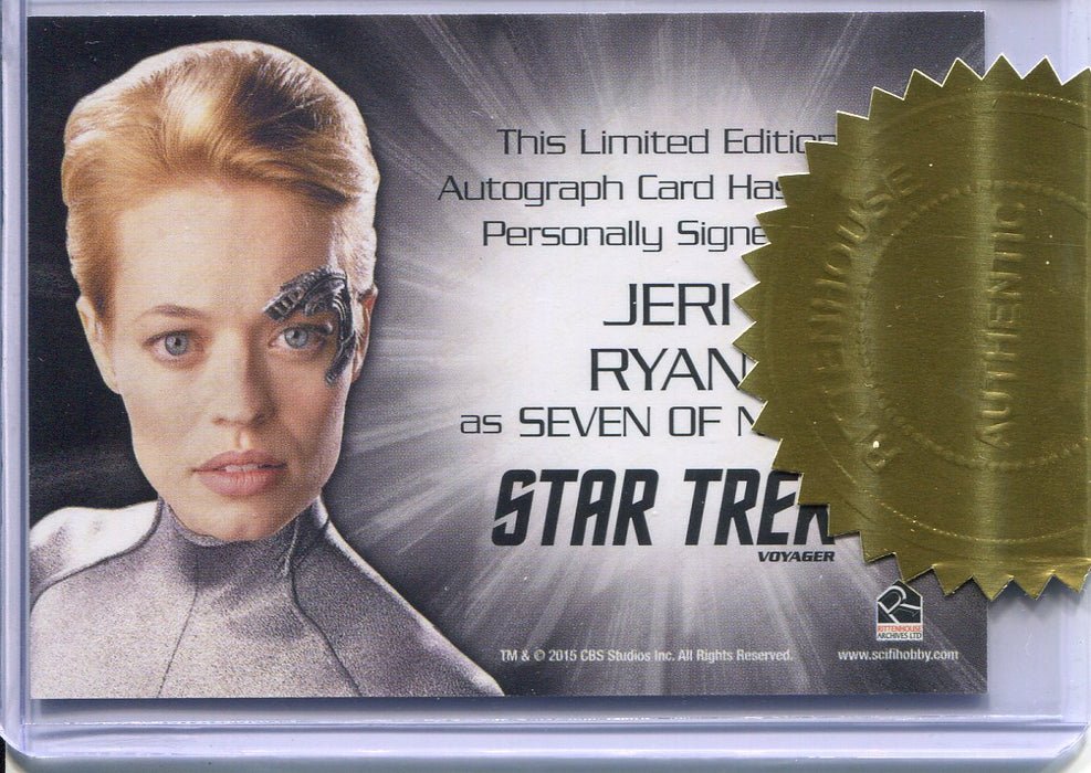 Star Trek Voyager Heroes & Villains Jeri Ryan 6-Case Incentive Autograph Card