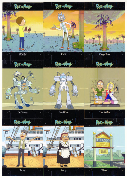 2018 Rick and Morty Season 1 Standee Chase Card Set E1-E9 Cryptozoic