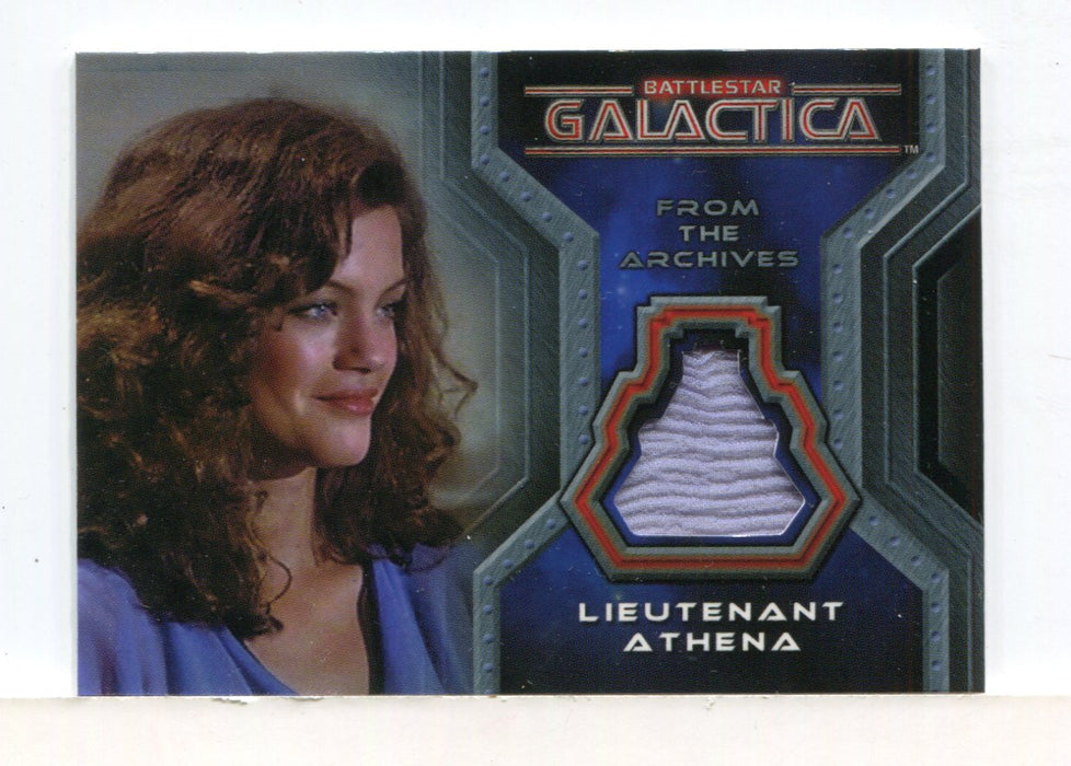 Battlestar Galactica Colonial Warriors Lieutenant Athena Costume Card CC12 - TvMovieCards.com