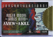 James Bond Dangerous Liaisons Roger Moore Case Topper Costume Card CC4 - TvMovieCards.com
