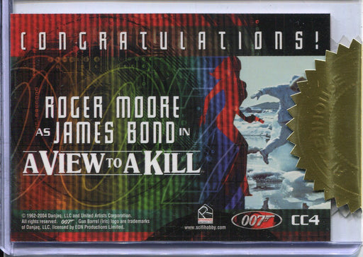 James Bond Dangerous Liaisons Roger Moore Case Topper Costume Card CC4 - TvMovieCards.com