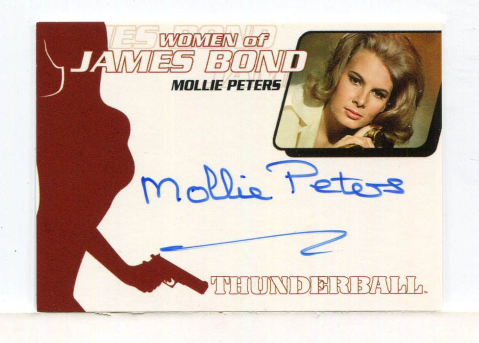 James Bond The Quotable James Bond Mollie Peters Autograph Card WA20