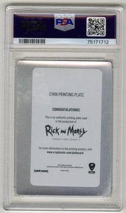 2018 Rick and Morty Season 1 Character CB05 Summer Smith Cyan Printing Plate - TvMovieCards.com
