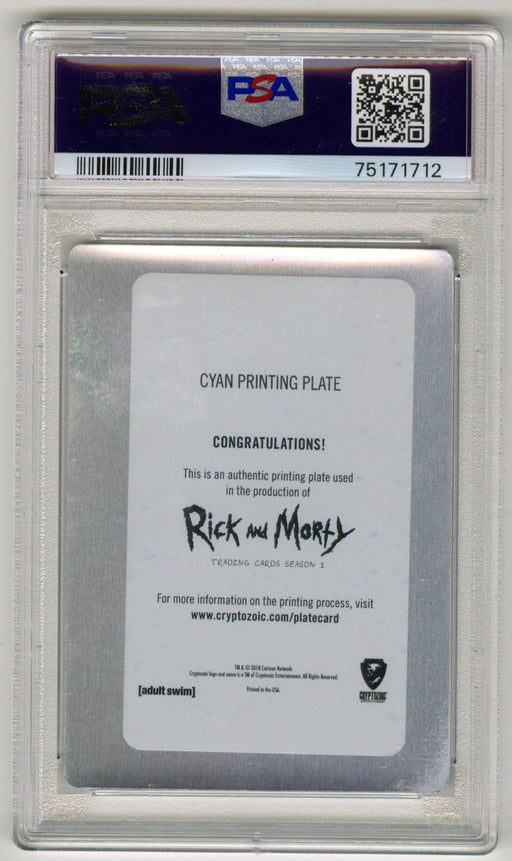 2018 Rick and Morty Season 1 Character CB05 Summer Smith Cyan Printing Plate - TvMovieCards.com
