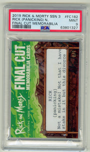 2019 Rick and Morty Season 3 Rick (PANICKING) Final Cut Memorabilia Card FC182 - TvMovieCards.com