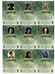 2015 Arrow Season 2 Silver Foil Parallel Character Bios Chase Card Set CB1-CB9 - TvMovieCards.com