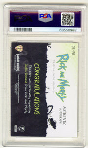 2019 Rick and Morty Season 3 Justin Roiland Pickle Rick Autograph Card #JR-PR - TvMovieCards.com