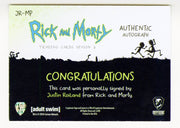 2019 Rick and Morty Season 2 Justin Roiland Mr Poopy Butthole Autograph Card #JR - TvMovieCards.com