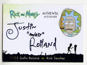 2018 Rick and Morty Season 1 Justin Roiland Rick Sanchez Autograph Card #JR-R - TvMovieCards.com