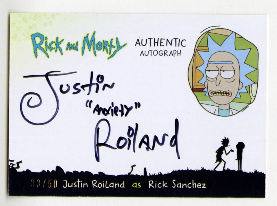 2018 Rick and Morty Season 1 Justin Roiland Rick Sanchez Autograph Card #JR-R