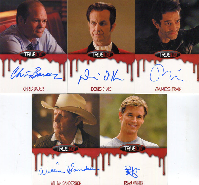 True Blood Season 6 Autograph Card Lot 5 Cards Rittenhouse 2014 - TvMovieCards.com