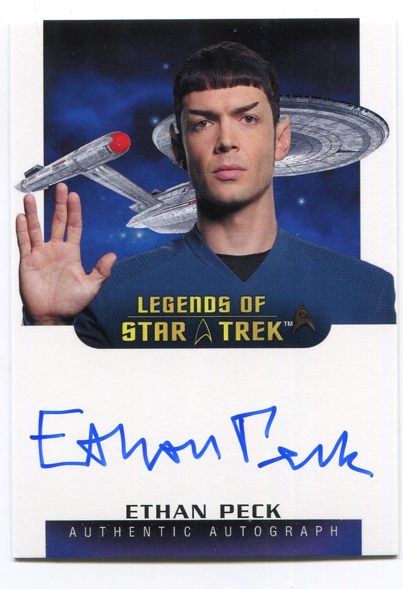 Star Trek 2026 Connections Ethan Peck as Spock Autograph Card LA32 - TvMovieCards.com