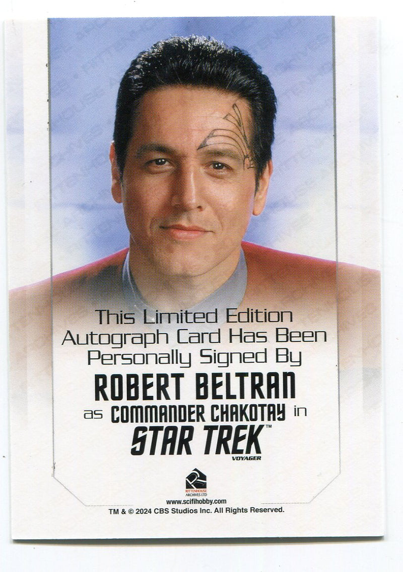 Star Trek 2026 Connections Robert Beltran as Chakotay Autograph Card - TvMovieCards.com