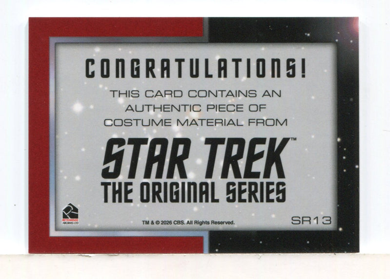 Star Trek 2026 Connections Pavel Chekov Costume Card SR13 - TvMovieCards.com
