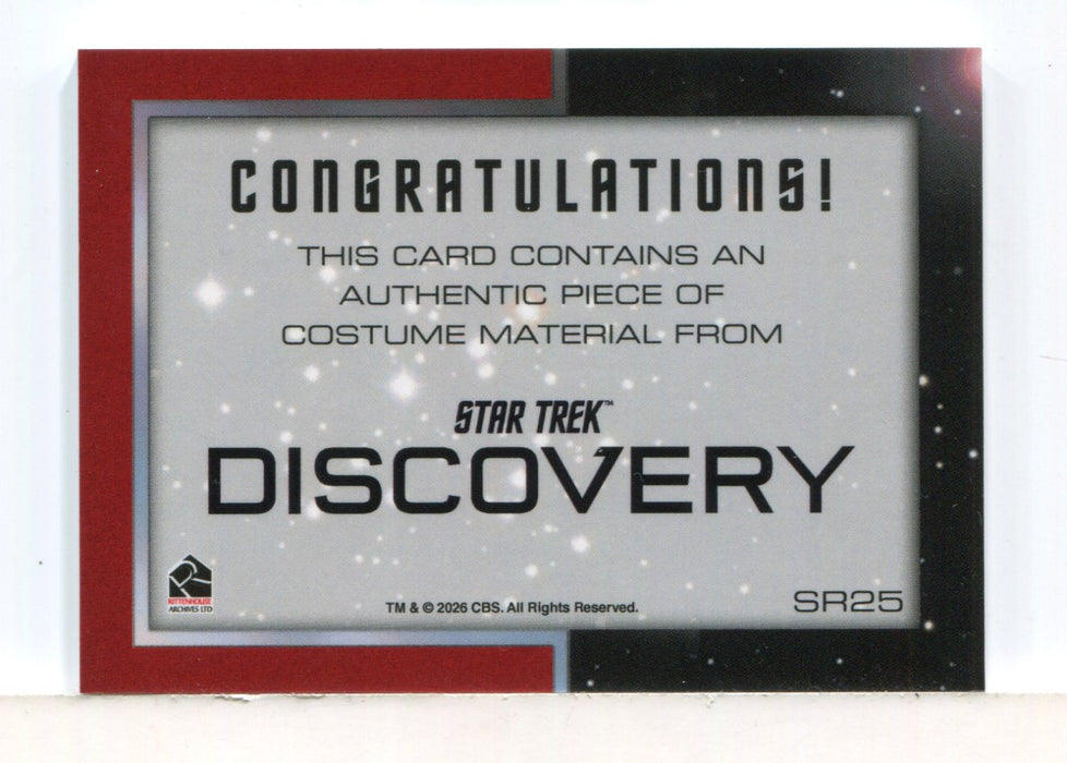 Star Trek 2026 Connections Cleveland Booker Costume Card SR25