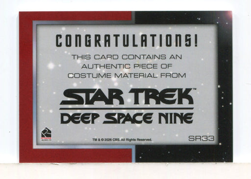Star Trek 2026 Connections Dr. Julian Bashir Costume Card SR33 - TvMovieCards.com