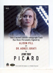 Star Trek 2026 Connections Alison Pill as Dr. Agnes Jurati Autograph Card A45 - TvMovieCards.com