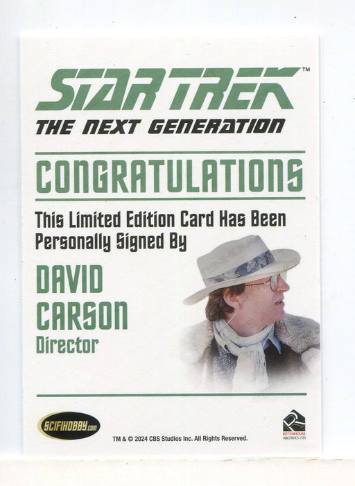 Star Trek 2026 Connections Director David Carson Autograph Card - TvMovieCards.com