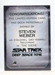 Star Trek 2026 Connections Steven Weber as Colonel Day Kannu Autograph Card - TvMovieCards.com