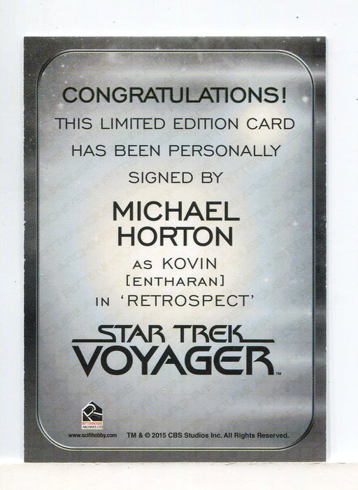 Star Trek 2026 Connections Michael Horton as Kovin Autograph Card - TvMovieCards.com