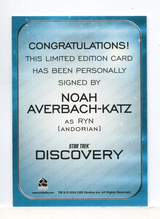 Star Trek 2026 Connections Noah Averbach-Katz as Ryn Autograph Card - TvMovieCards.com