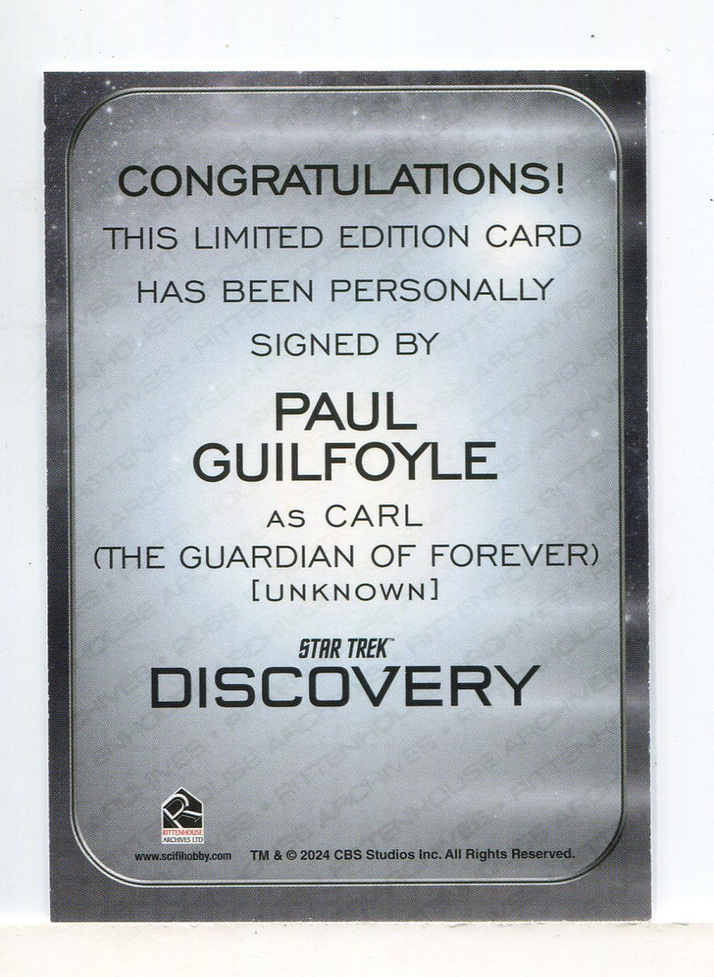 Star Trek 2026 Connections Paul Guilfoyle as Carl Autograph Card - TvMovieCards.com