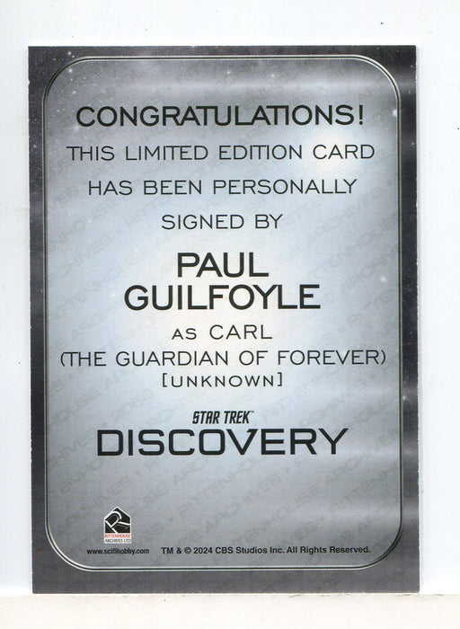 Star Trek 2026 Connections Paul Guilfoyle as Carl Autograph Card - TvMovieCards.com