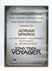 Star Trek 2026 Connections Adrian Sparks as Magistrate Autograph Card - TvMovieCards.com